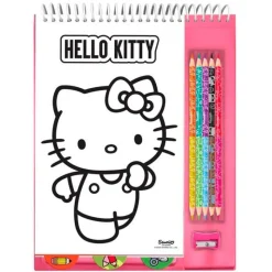 KIDS EUROSWAN Escolar|Manualidades|Hello Kitty Cuaderno Colorear Creativo