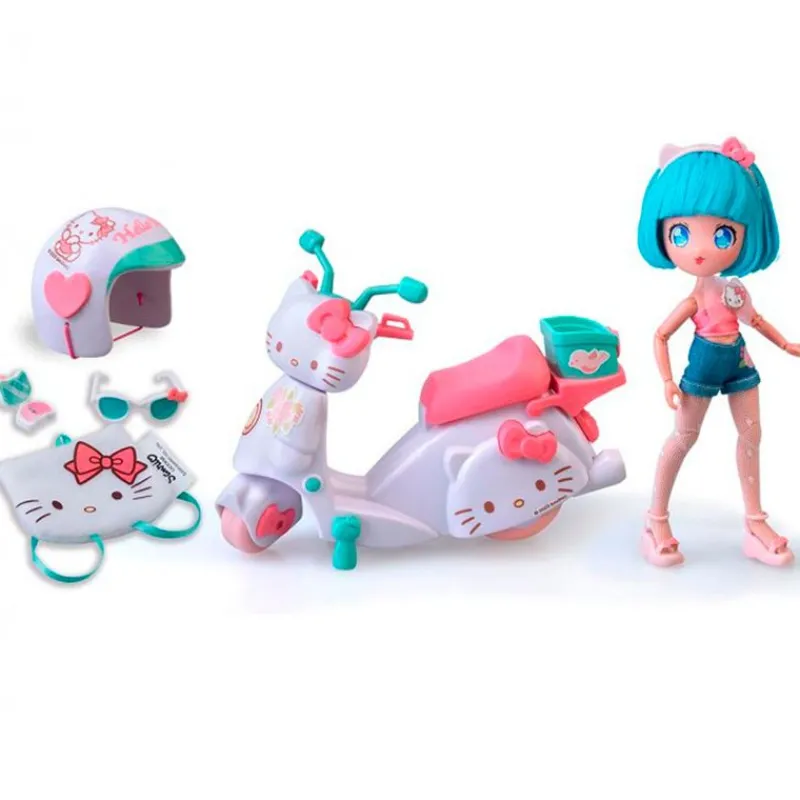 FAMOSA Sanrio Colección|Muñecas|Hello Kitty Muñeca Pretty Pink Scooter