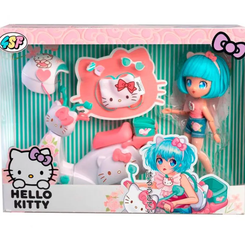 FAMOSA Sanrio Colección|Muñecas|Hello Kitty Muñeca Pretty Pink Scooter