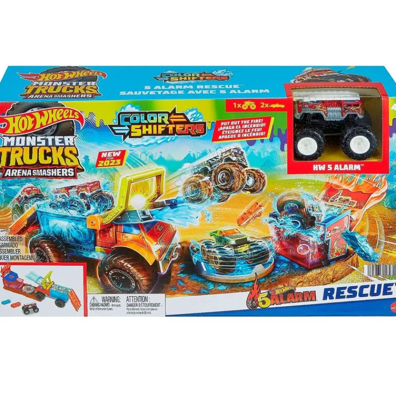MATTEL Hot Wheels Arena Smashers Pista 5 Alarm Rescue- Vehículos, Trenes Y Parkings