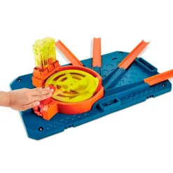 MATTEL Hot Wheels Caja de Pistas con Lanzador- Vehículos, Trenes Y Parkings