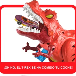 MATTEL Vehículos, Trenes Y Parkings|Hot Wheels City Alboroto del Dinosaurio T-Rex
