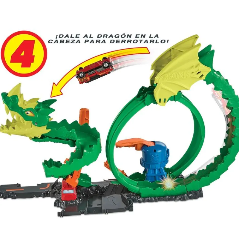 MATTEL Hot Wheels City Pista Épica Dragón- Vehículos, Trenes Y Parkings