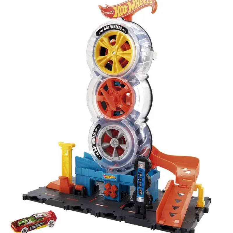 MATTEL Vehículos, Trenes Y Parkings|Hot Wheels City Playset Tienda de Neumáticos