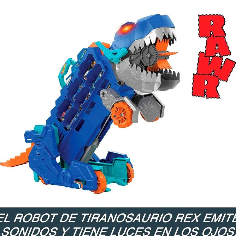 MATTEL Hot Wheels City Súper Remolque T-Rex- Vehículos, Trenes Y Parkings