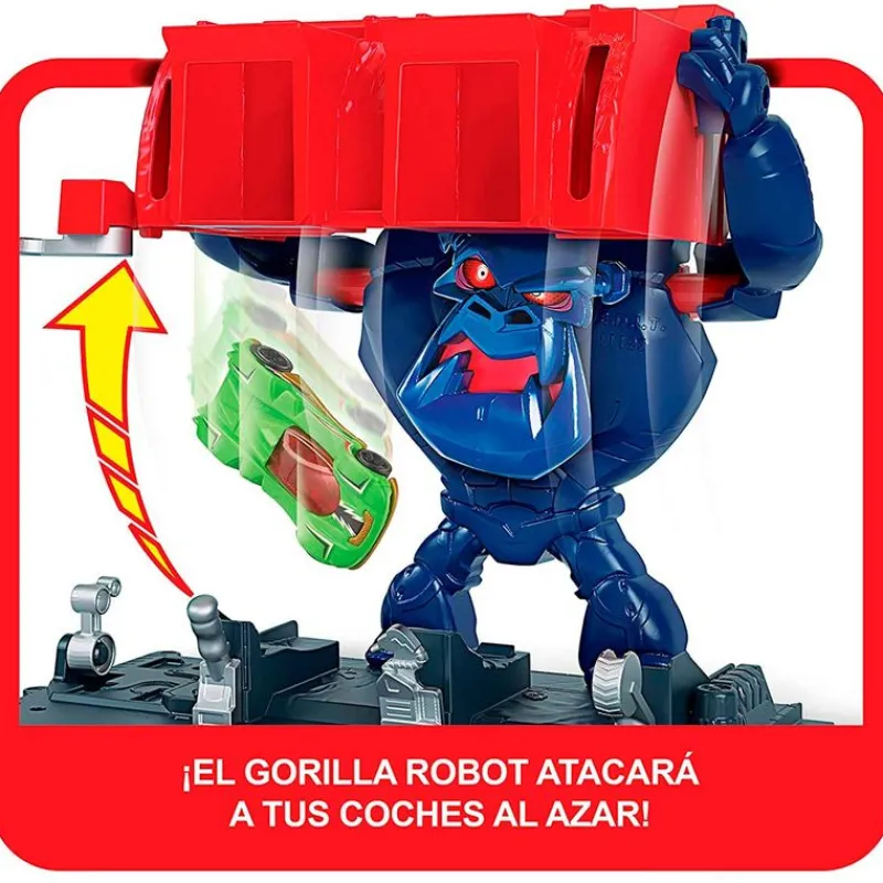 MATTEL Vehículos, Trenes Y Parkings|Hot Wheels City Taller Furia del Gorila