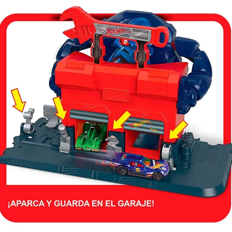 MATTEL Vehículos, Trenes Y Parkings|Hot Wheels City Taller Furia del Gorila
