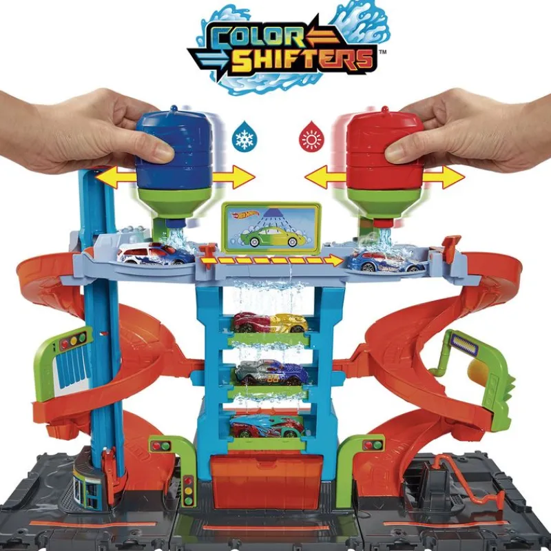 MATTEL Vehículos, Trenes Y Parkings|Hot Wheels Color Shifters Mega Torre Lavado Coches