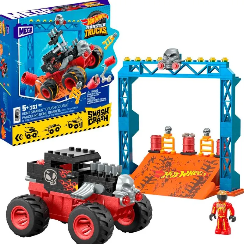 MATTEL Puzzles Y Construcciones|Hot Wheels Construcción Pista Bone Shaker