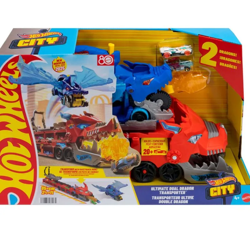 MATTEL Hot Wheels Dragón Transportador- Vehículos, Trenes Y Parkings