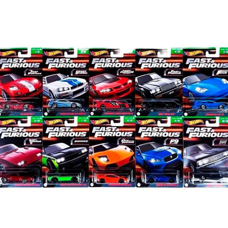 MATTEL Hot Wheels Fast & Furious Serie 2 Surtido- Vehículos, Trenes Y Parkings