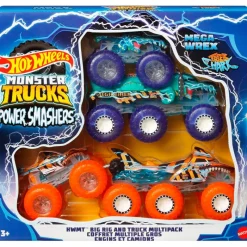 MATTEL Hot Wheels Monster Truck Pack Power Smashers- Vehículos, Trenes Y Parkings