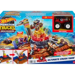 MATTEL Hot Wheels Monster Truck Pista Central- Vehículos, Trenes Y Parkings