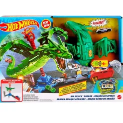 MATTEL Hot Wheels Pista Ataque del Dragón Robótico- Vehículos, Trenes Y Parkings
