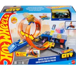 MATTEL Vehículos, Trenes Y Parkings|Hot Wheels Supercomisaría de Policía