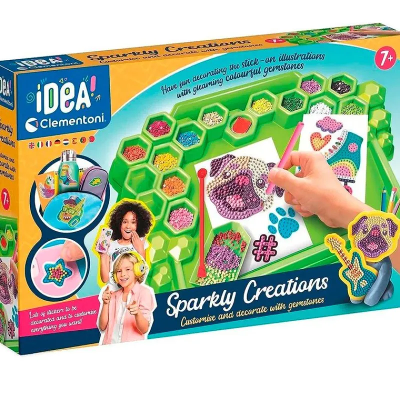 CLEMENTONI Idea Kit Pegatinas 3D Brillantes- Manualidades