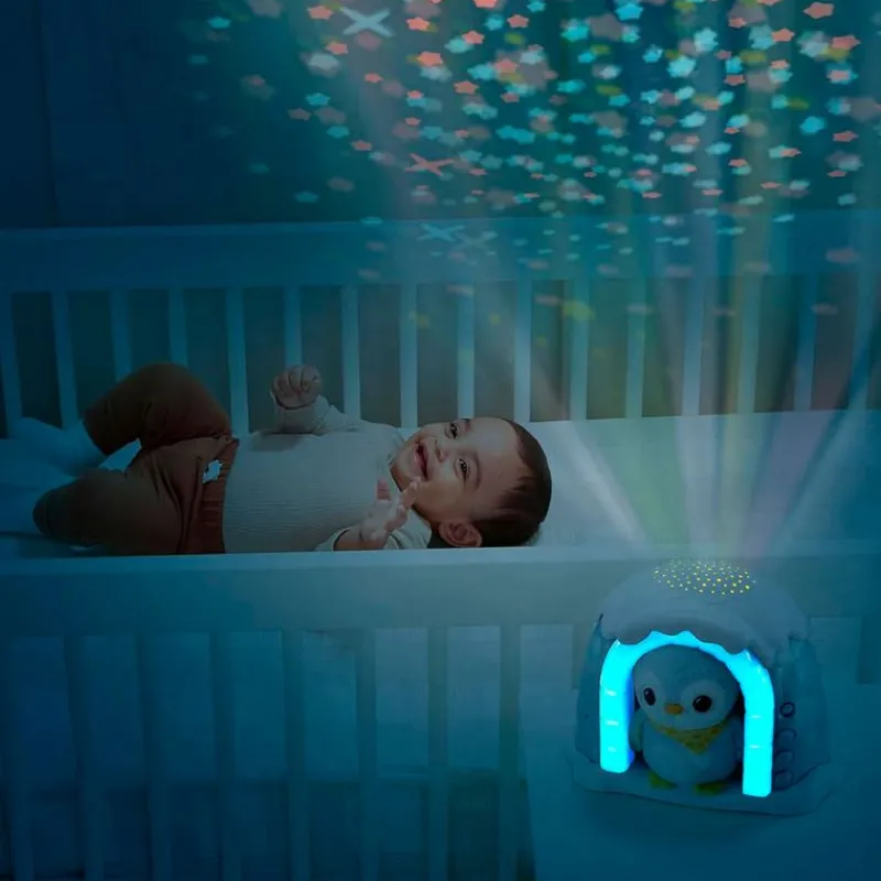 VTECH Primera Infancia Y Preescolar|Iglú Proyector Peluchito Pingüino