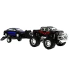 DRIM DISCOUNT Vehículos, Trenes Y Parkings|Jeep de Juguete con Remolque y Coche Negro y Azul