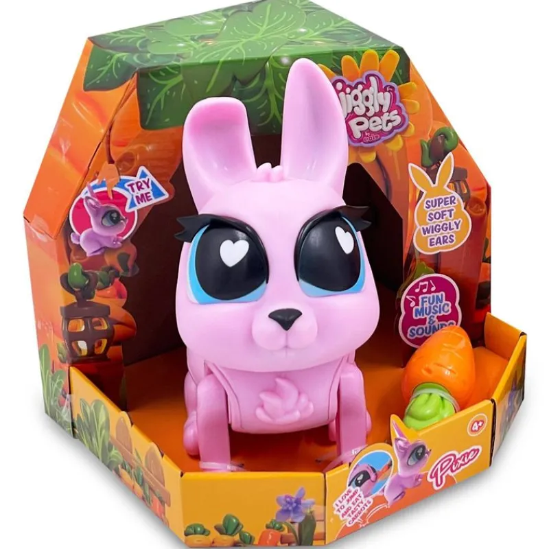 FAMOSA Jiggly Pets Pixie el Conejo Saltarín- Electrónicos|Muñecas