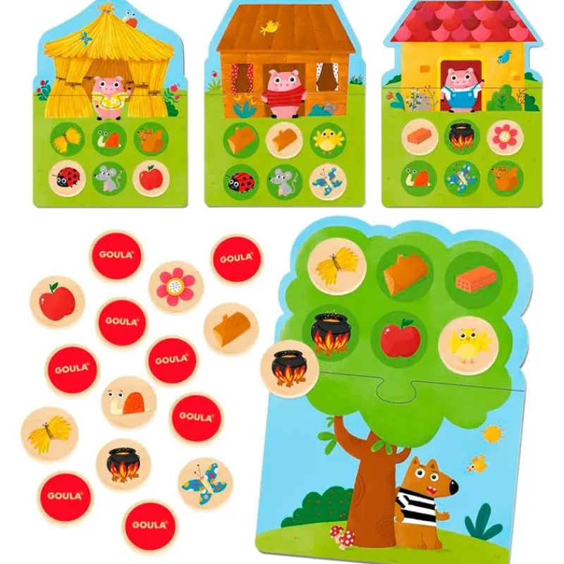 DISET Juegos Y Juguetes Educativos|Juego 3 Cerditos Memo y Lotto