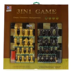 DRIM DISCOUNT Juegos De Mesa|Juego Ajedrez 3 en 1