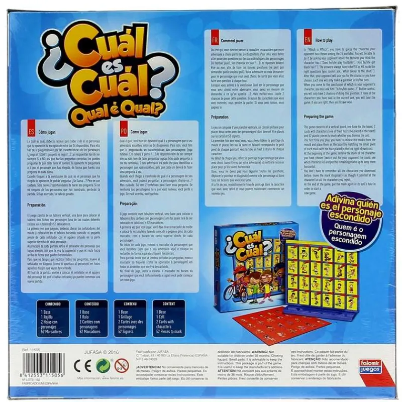 FALOMIR Juegos De Mesa|Juego Cuál es Cuál