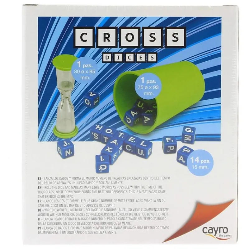 CAYRO Juego de Dados Cross Dices- Juegos De Mesa