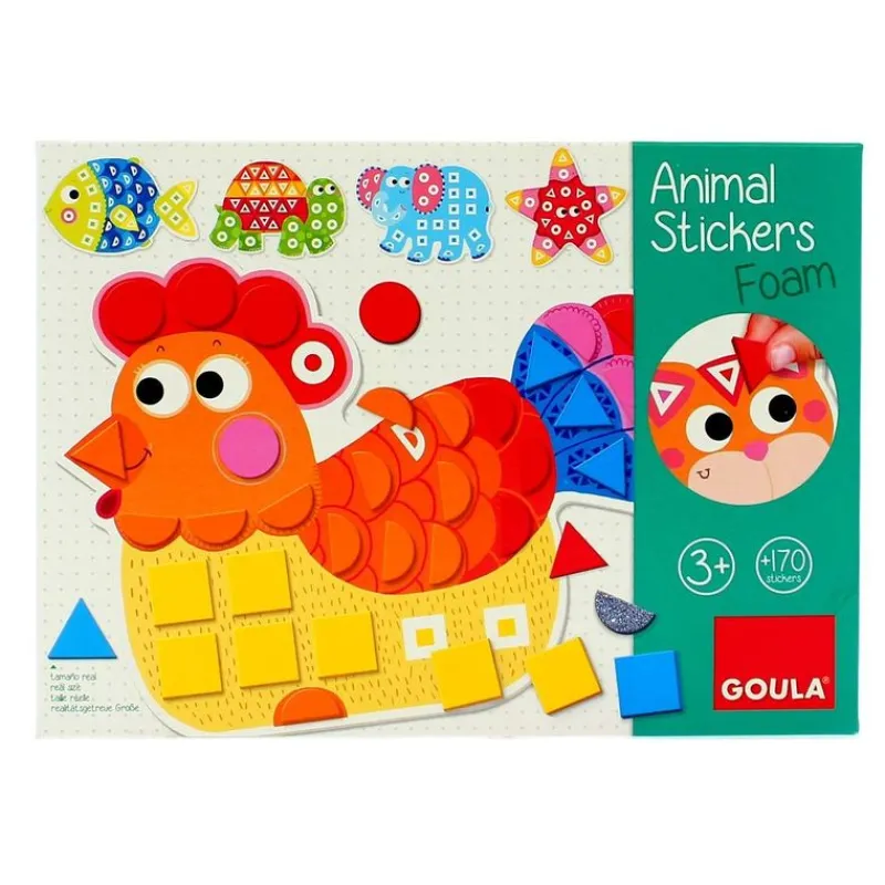 GOULA Juegos Y Juguetes Educativos|Juego Educativo Animal Stickers Foam