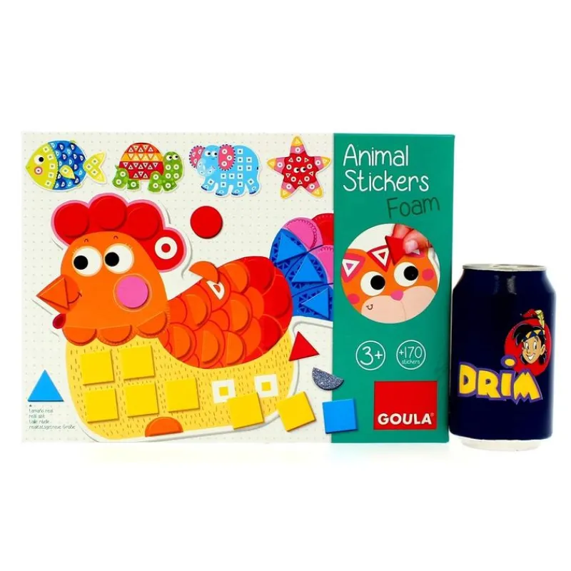 GOULA Juegos Y Juguetes Educativos|Juego Educativo Animal Stickers Foam