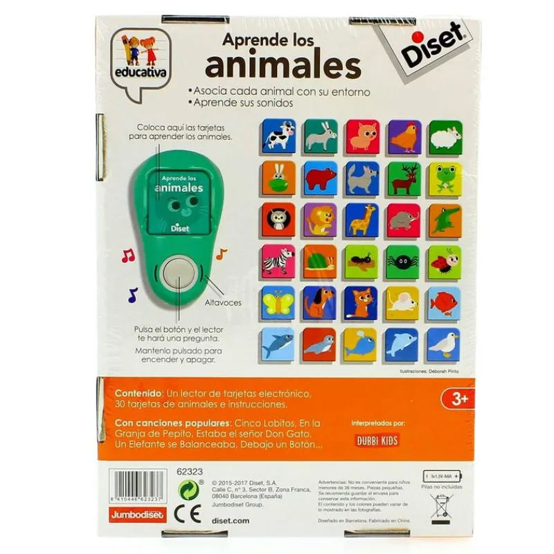 DISET Juego Educativo Aprende Los Animales- Juegos Y Juguetes Educativos