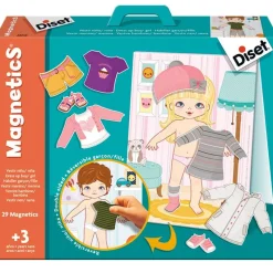 DISET Juego Magnético Vestir Niño Niña- Puzzles Y Construcciones