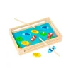 MOLTO Juegos De Madera|Primera Infancia Y Preescolar|Juego Pesca Magnético Madera 12 piezas