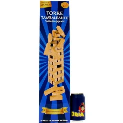 DRIM DISCOUNT Juego Torre Piezas de Madera Gigante- Juegos De Madera|Juegos De Mesa