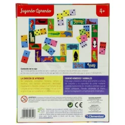 CLEMENTONI Jugando Aprendo Dominó Números y Animales- Juegos Y Juguetes Educativos
