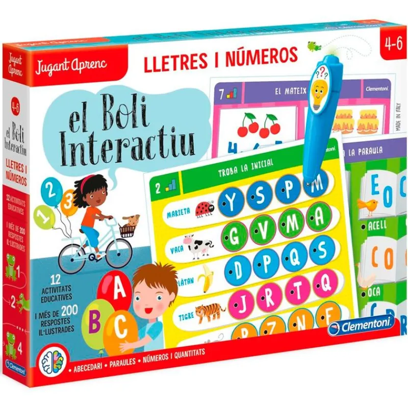 CLEMENTONI Jugant Aprenc Boli Interactiu Lletres Català- Artículos En Catalán|Juegos Y Juguetes Educativos