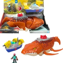 IMAGINEXT Jurassic World: El Renacer Dinosaurio Mosasaurio Persecución Mordiscos Acuáticos- Figuras Y Figuras De Acción