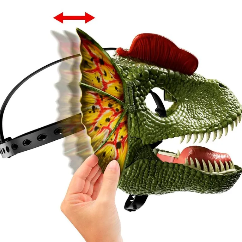 MATTEL Figuras Y Figuras De Acción|Jurassic World Máscara Dilofosaurio Venenoso