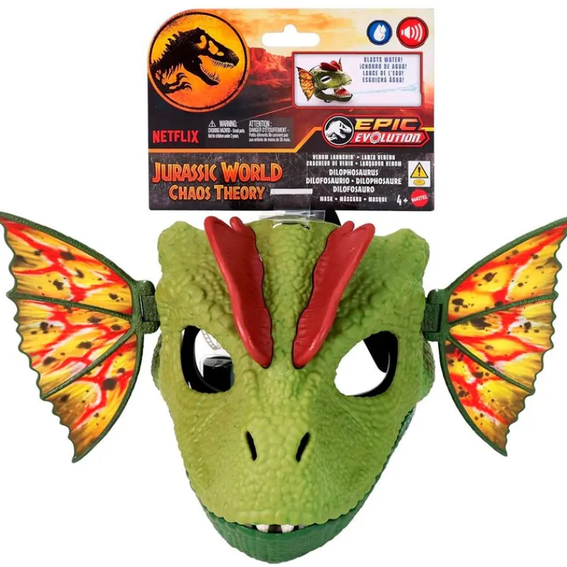 MATTEL Figuras Y Figuras De Acción|Jurassic World Máscara Dilofosaurio Venenoso