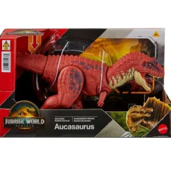 MATTEL Jurassic World Rugido Salvaje Aucasaurio- Electrónicos