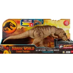 MATTEL Figuras Y Figuras De Acción|Jurassic World Tiranosaurio Rex Ataque Total