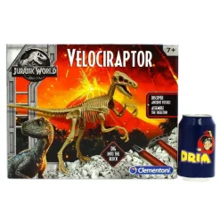 CLEMENTONI Jurassic World Velociraptor con Escenario- Juegos Y Juguetes Educativos