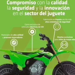 INJUSA Kawasaki KX85 12V Moto Batería- Vehículos Con Batería O Motor