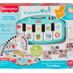FISHER PRICE Primera Infancia Y Preescolar|Kick & Play & Grow Alfombra con Piano Pataditas