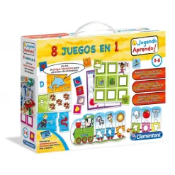 CLEMENTONI Juegos Y Juguetes Educativos|Kit 8 juegos en 1