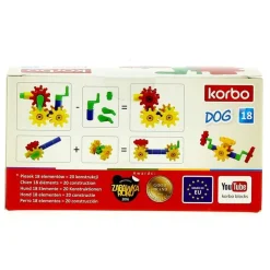 KORBO Puzzles Y Construcciones|Kit Construcción Perro 18 pzas