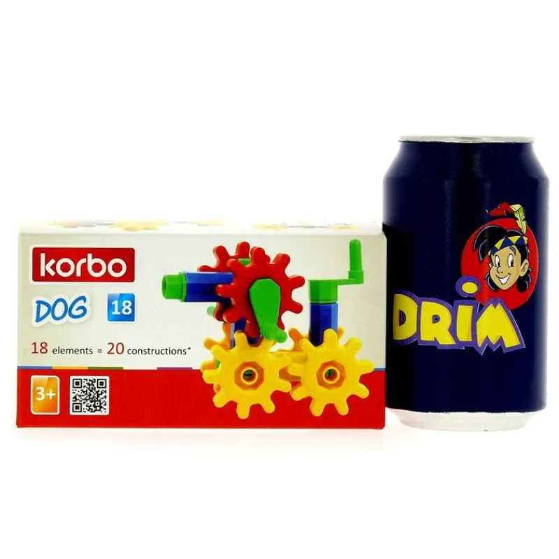 KORBO Puzzles Y Construcciones|Kit Construcción Perro 18 pzas