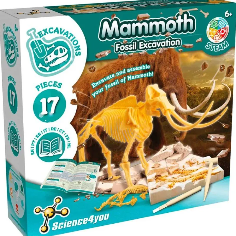 SCIENCE 4 YOU Kit Excavación Mamut- Juegos Y Juguetes Educativos