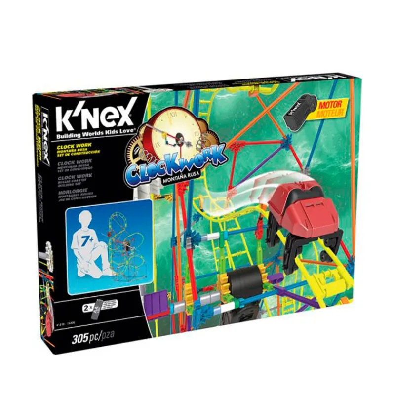 CHICOS Vehículos, Trenes Y Parkings|K´Nex Montaña Rusa con Motor