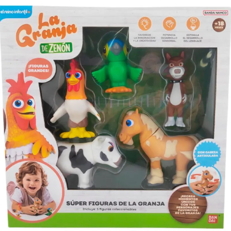 BANDAI Figuras Y Figuras De Acción|La Granja de Zenón Pack 5 Figuras