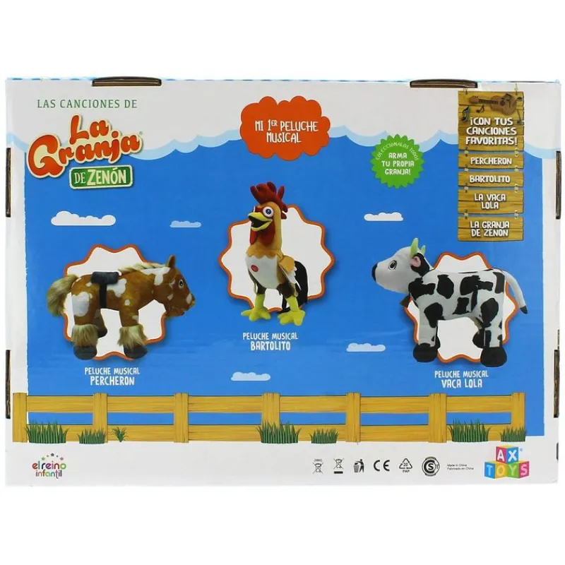 BANDAI La Granja de Zenón Vaca Lola Musical- Primera Infancia Y Preescolar